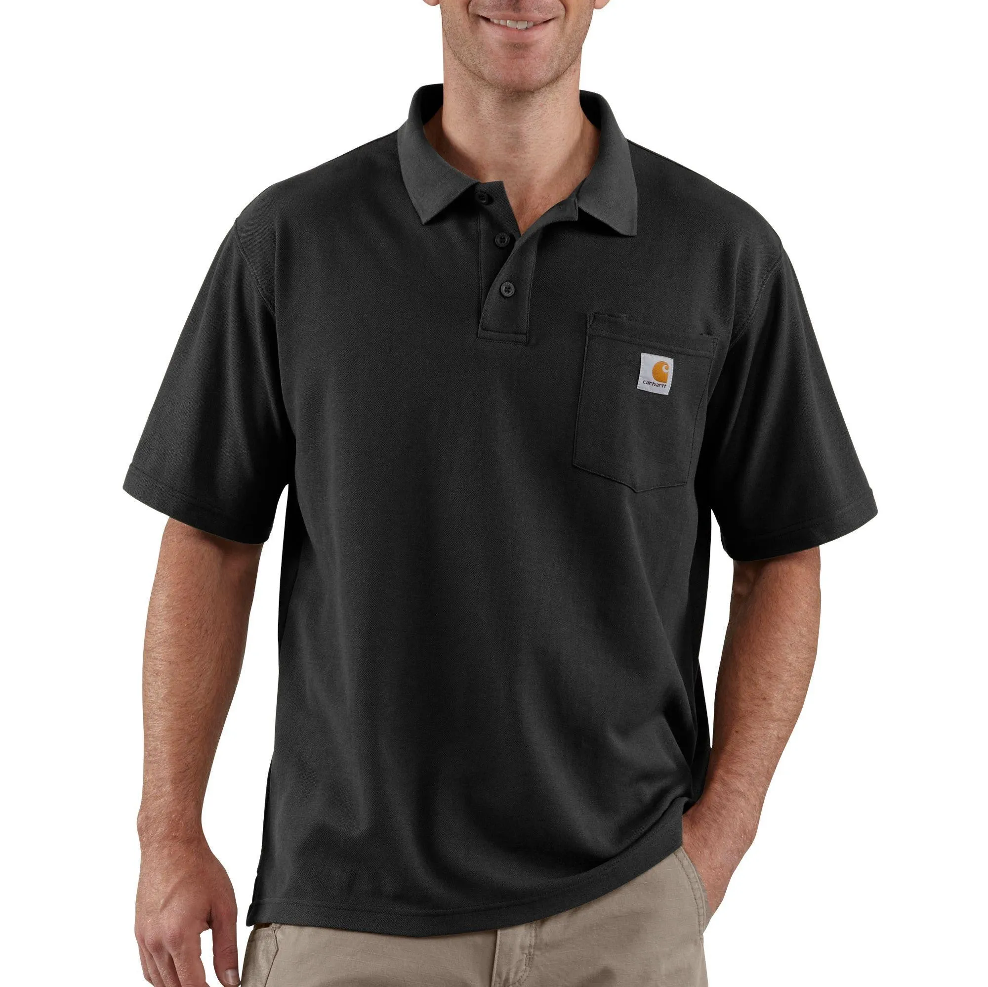 Carhartt Contractors Work Pkt Polo Org Fit
