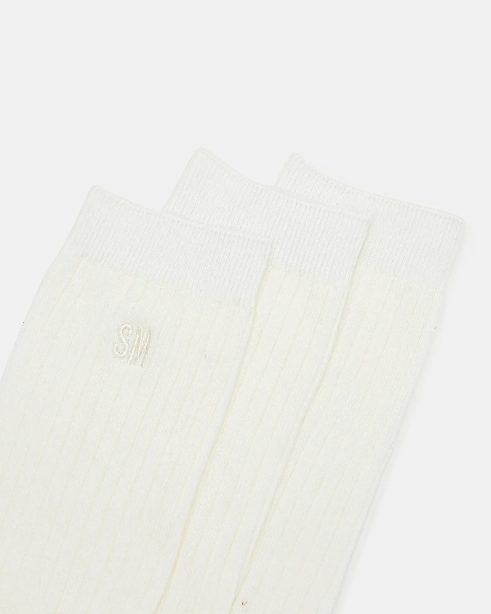 CASUAL HIGH CREW SOCKS IVORY