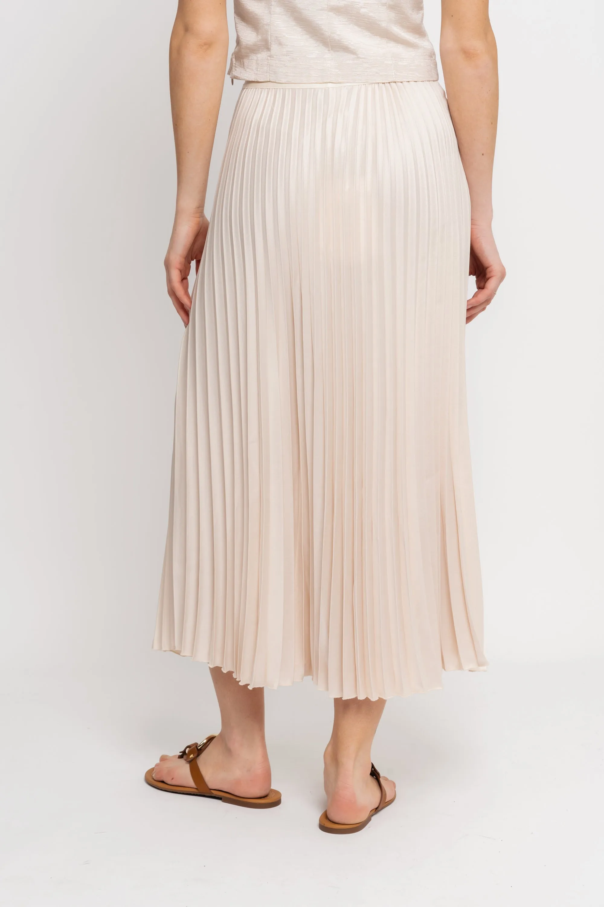 Celine Hw Midi Skirt - Whitecap Gray