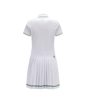 Chic Women's Golf Dress with Pleated Skirt in Classic White by ANEW