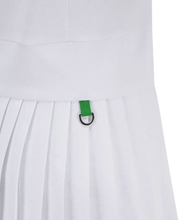 Chic Women's Golf Dress with Pleated Skirt in Classic White by ANEW