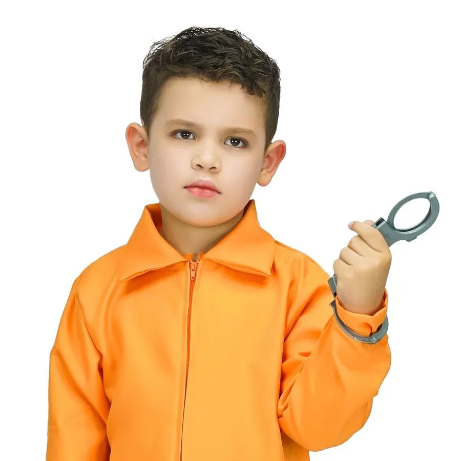 Childrens Orange Prisoner Jumpsuit