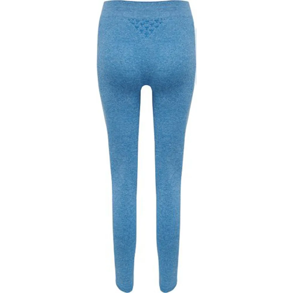 Classic Bee CI seamless mid waist tights blue melange