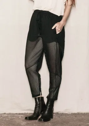 COOL LOUNGEWEAR SWEATPANTS - AIRY MESH black by BERENIK