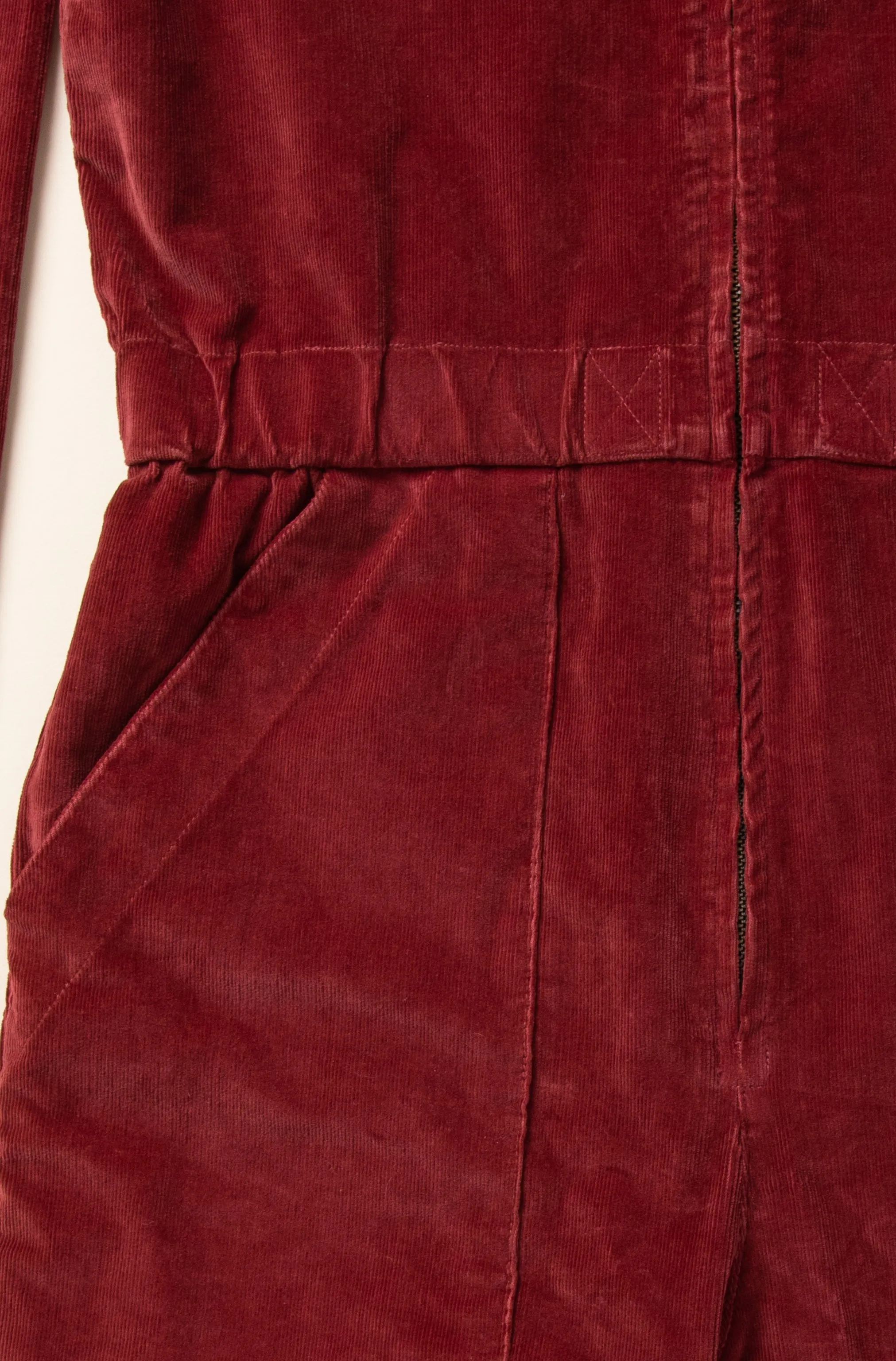 Corduroy Boilersuit in Oxblood