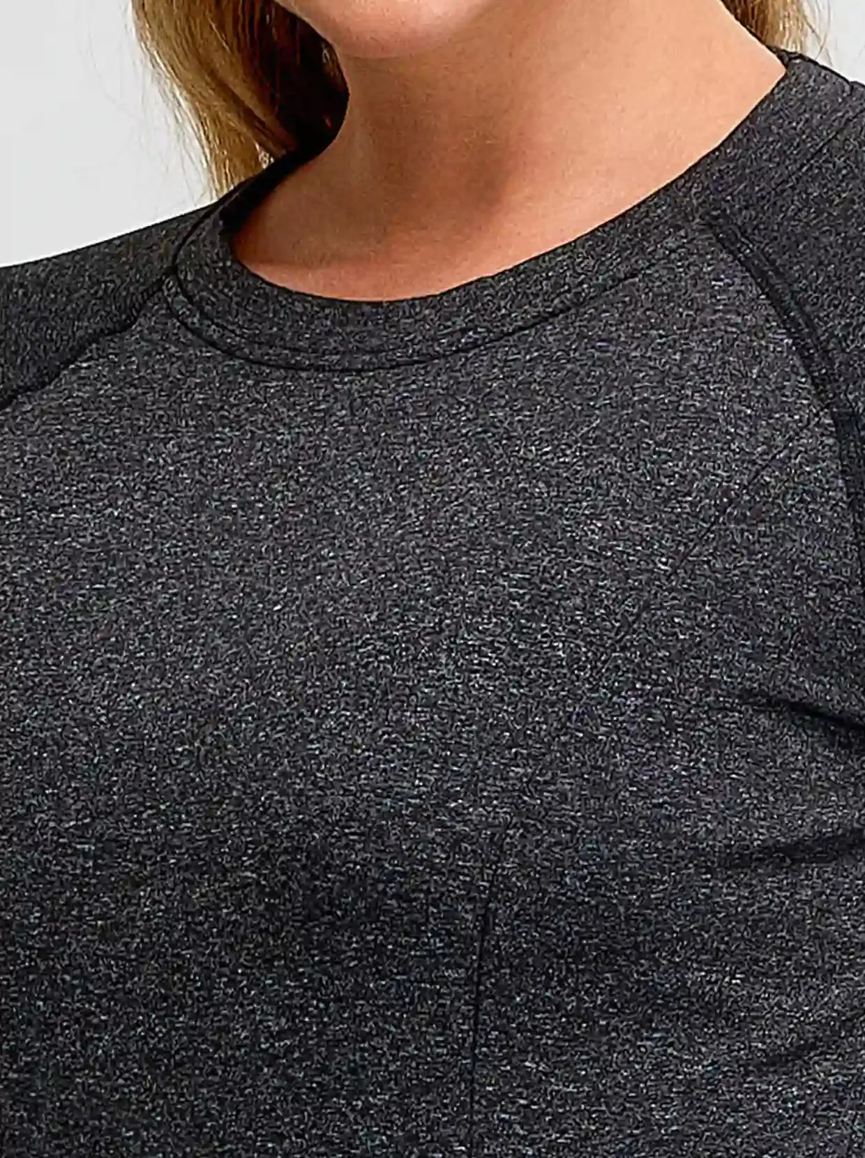 Crew-neck Long-sleeve Thermal Top for Women