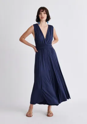 Cross Back Jersey Jumpsuit