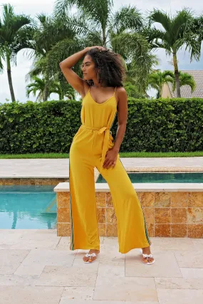 Dare Me to Date You Mustard color Jumpsuit