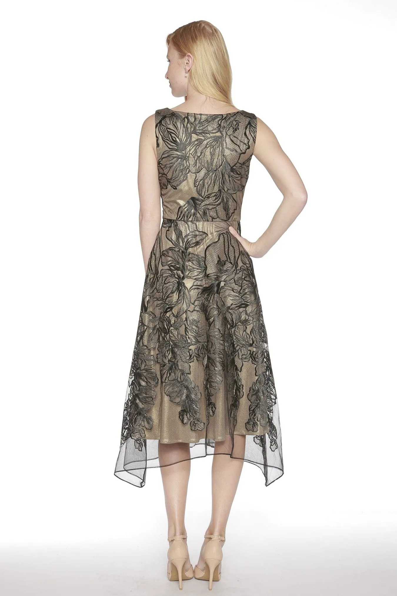 Devora Dress - Black and Gold