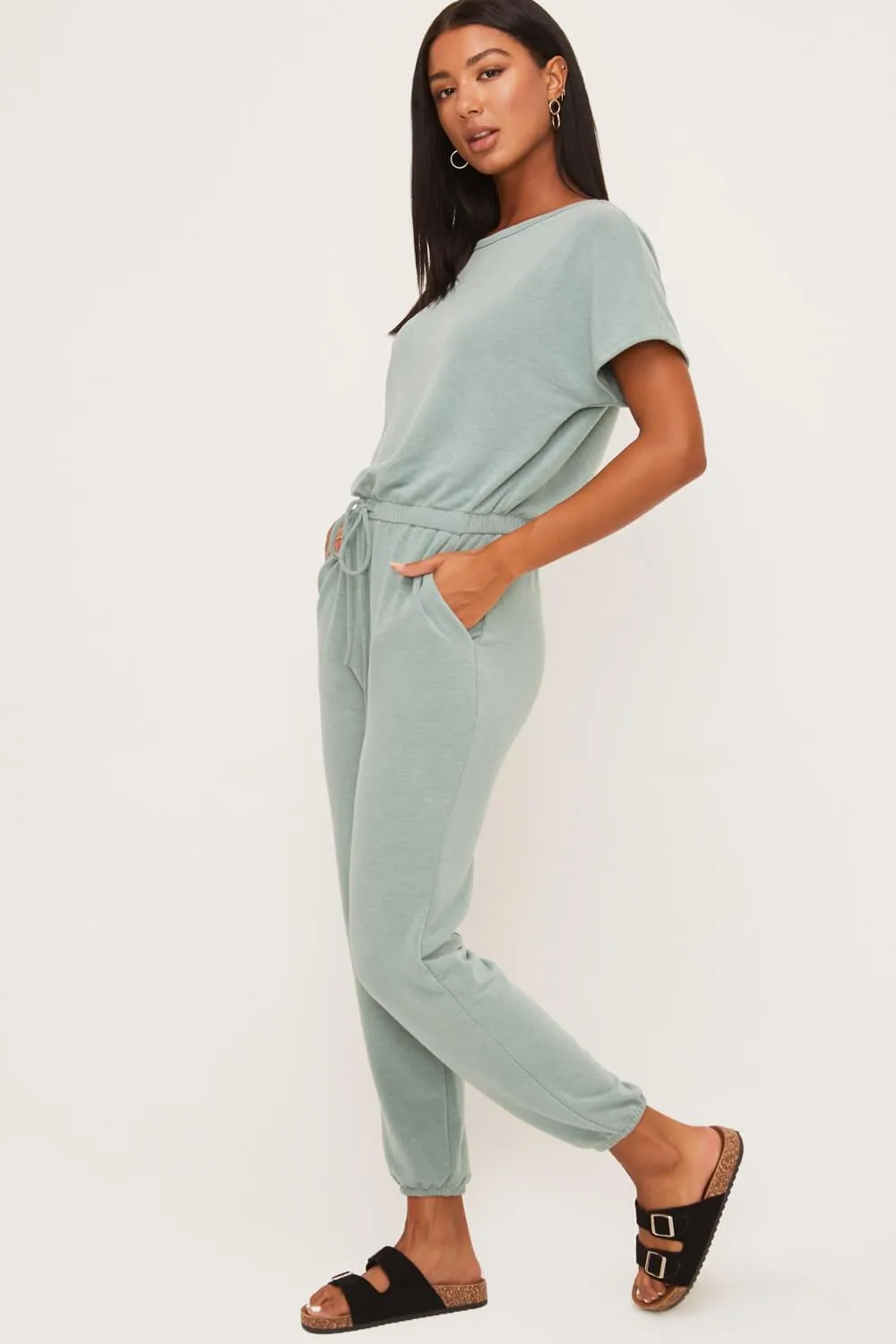 Dolman Sleeve Jumpsuir (Iceberg)