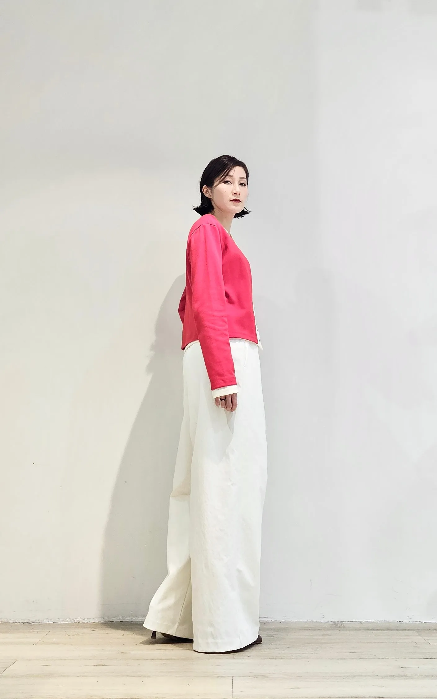 Double layer contrast cardigan - 4 colours (Pre-order)
