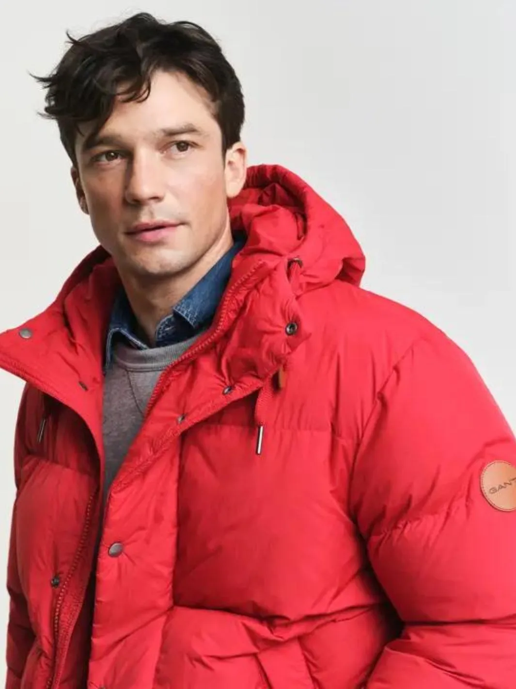 DOWN WINTER PUFFER JACKET Rød