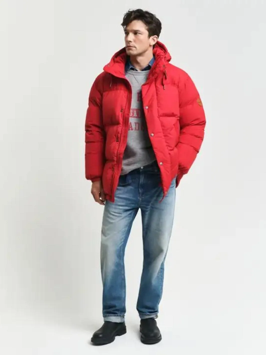 DOWN WINTER PUFFER JACKET Rød