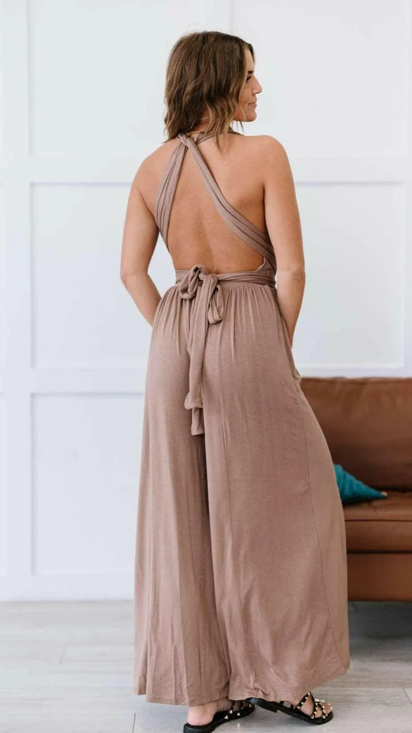 Downtown Boho Couture One-Piece Cityscape Gown