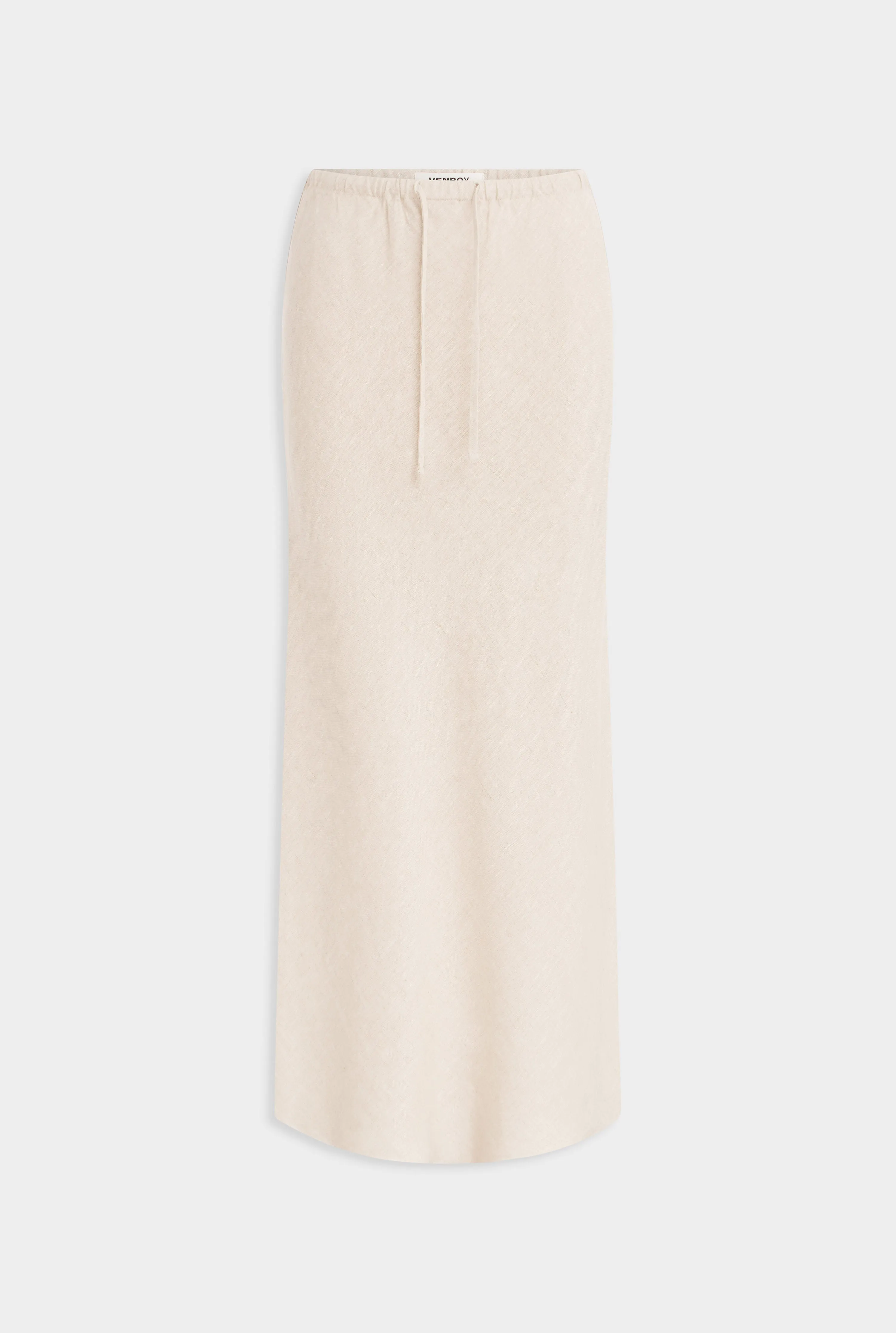 Drawstring Bias Skirt - Sand