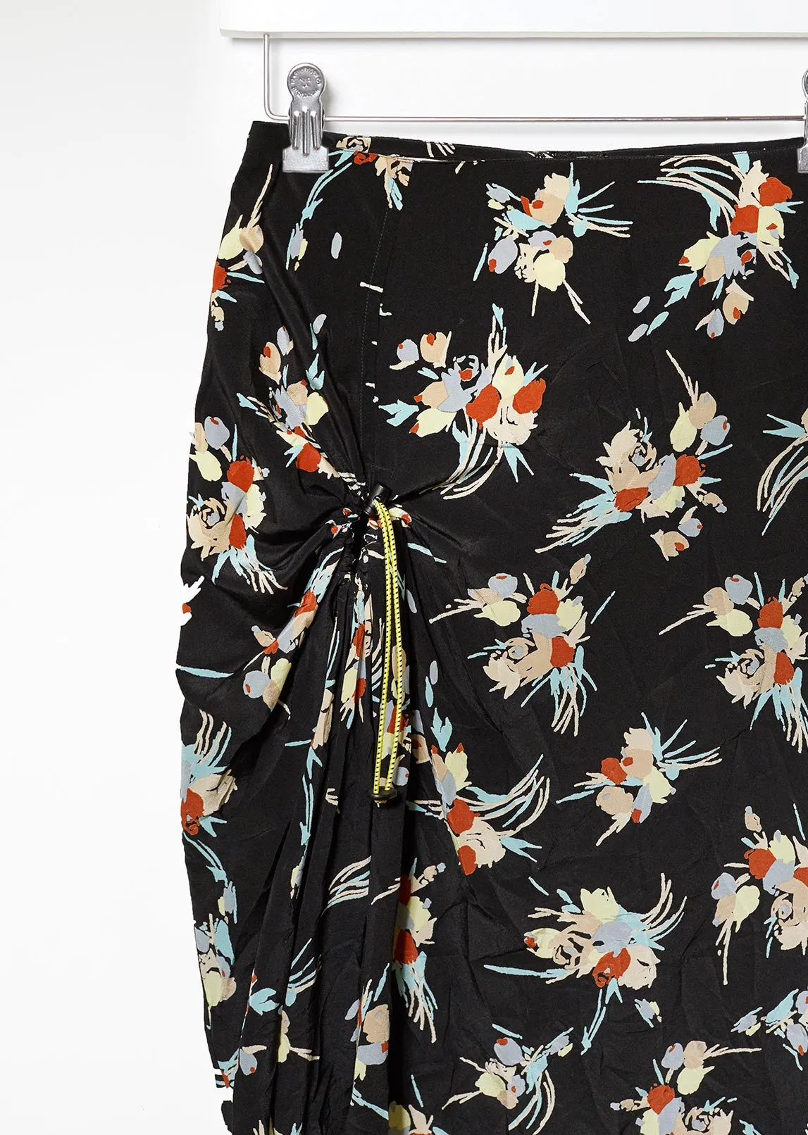 Drawstring Gathered Skirt