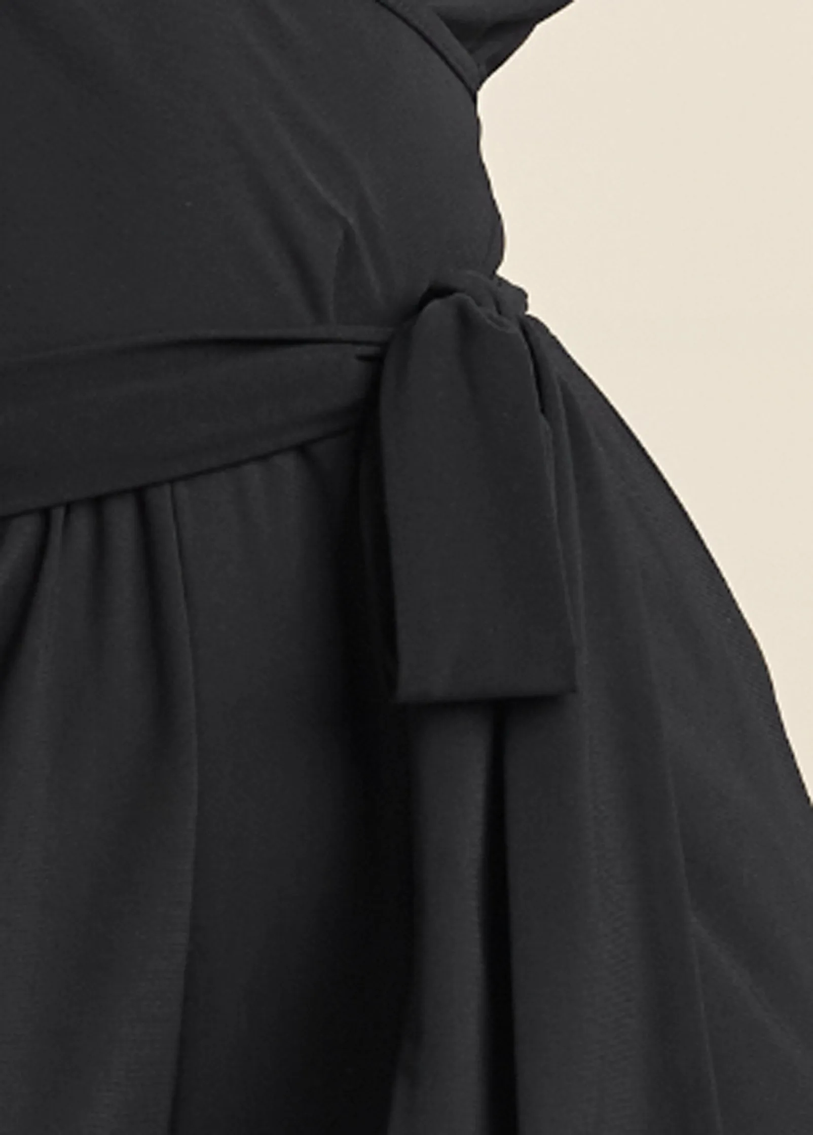 Embroidered Sleeve Jumpsuit - Black Multi