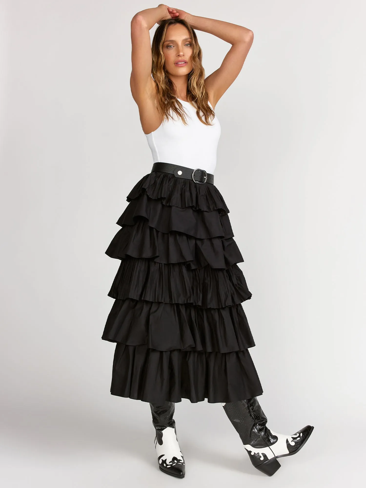 English Factory Pleated Maxi Skirt - Brands We Love