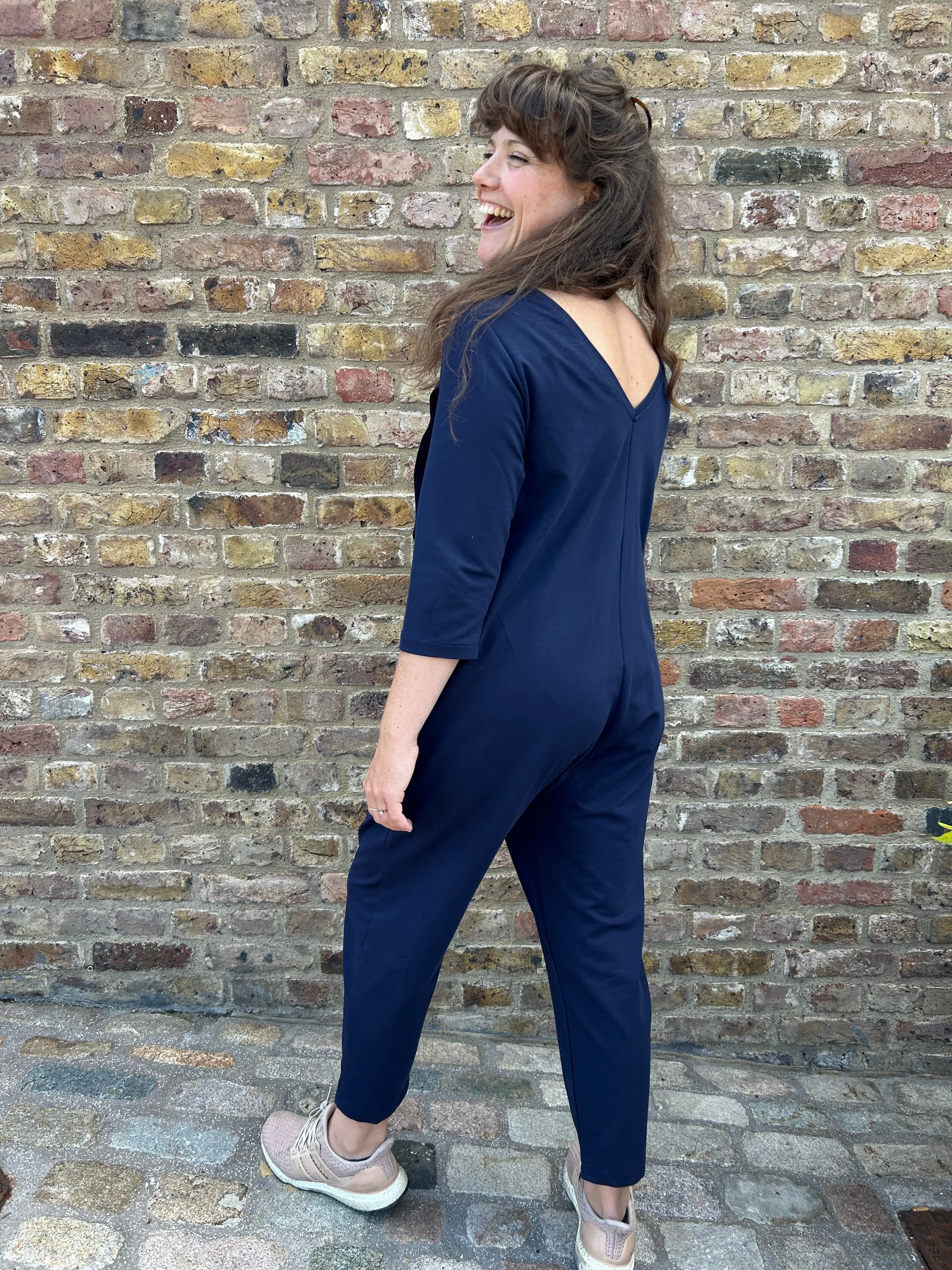 Etta Jumpsuit - Maternity Jumpsuit & Breastfeeding Jumpsuit - Navy