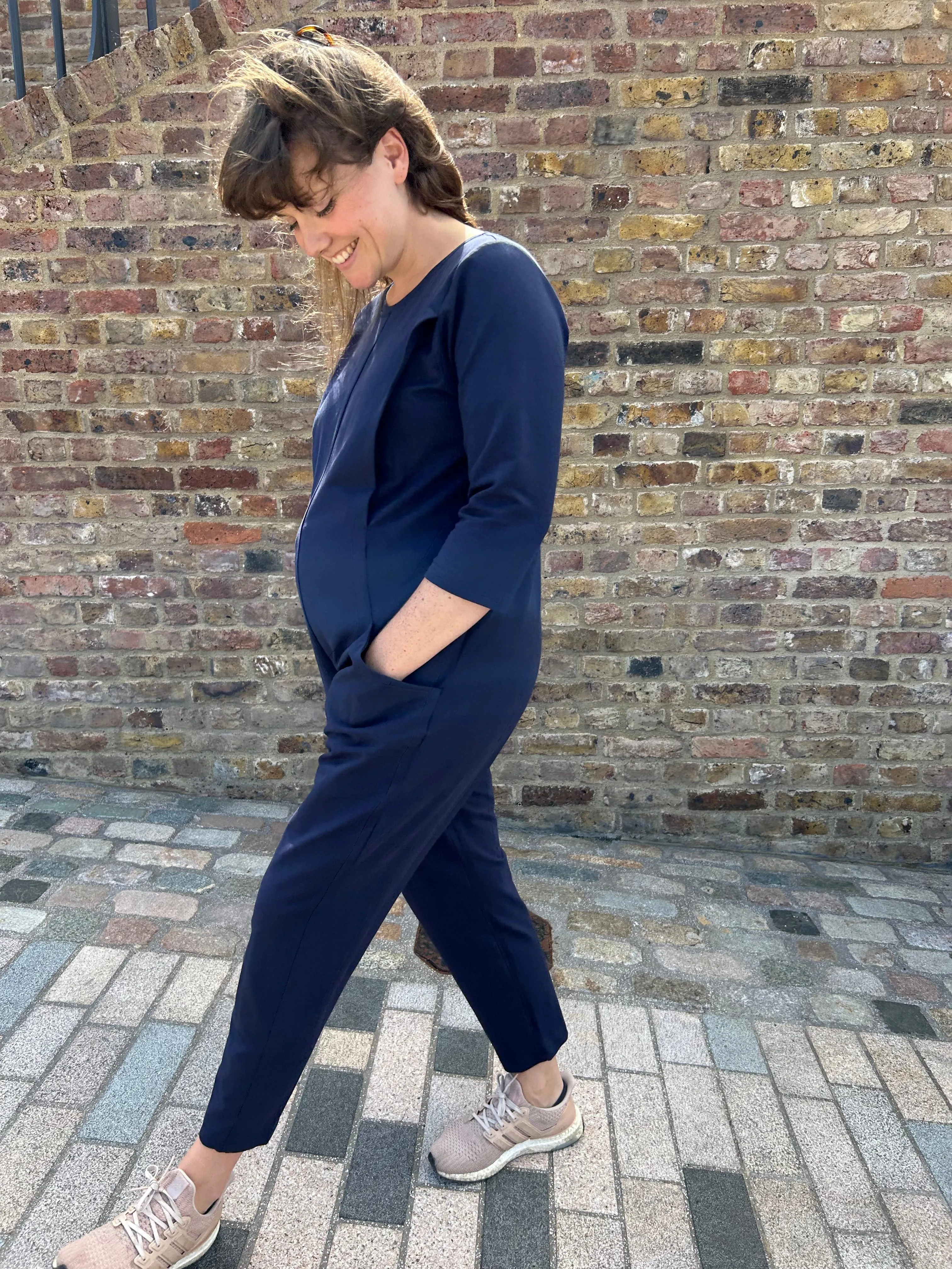 Etta Jumpsuit - Maternity Jumpsuit & Breastfeeding Jumpsuit - Navy