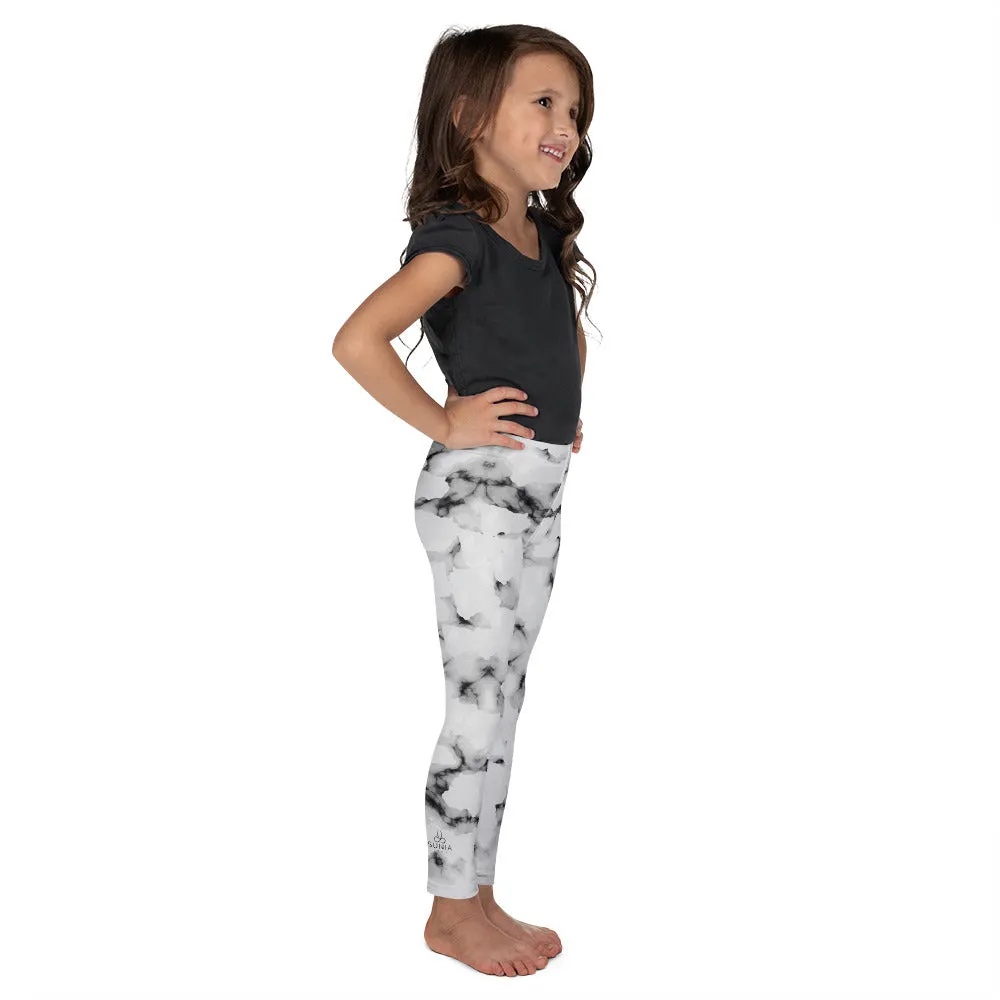 Faux Marble Leggings for Girls