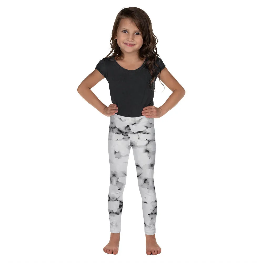 Faux Marble Leggings for Girls