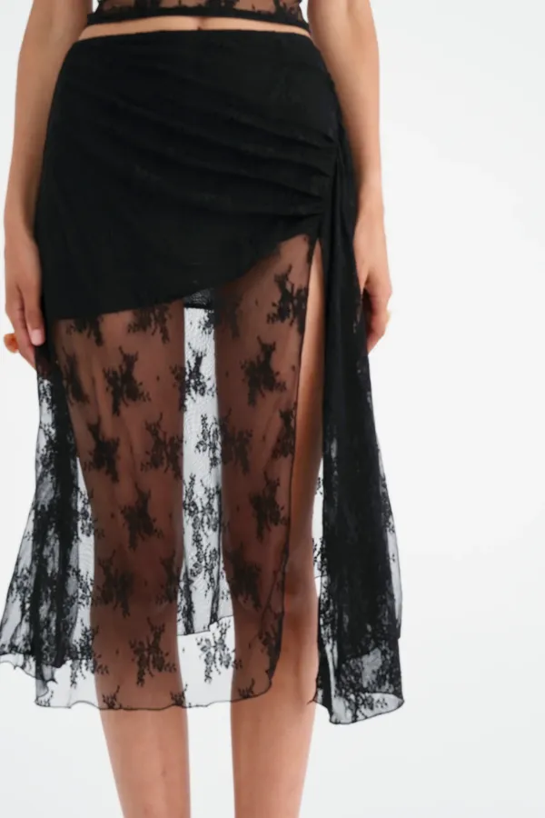 Flynn Maxi Skirt Black
