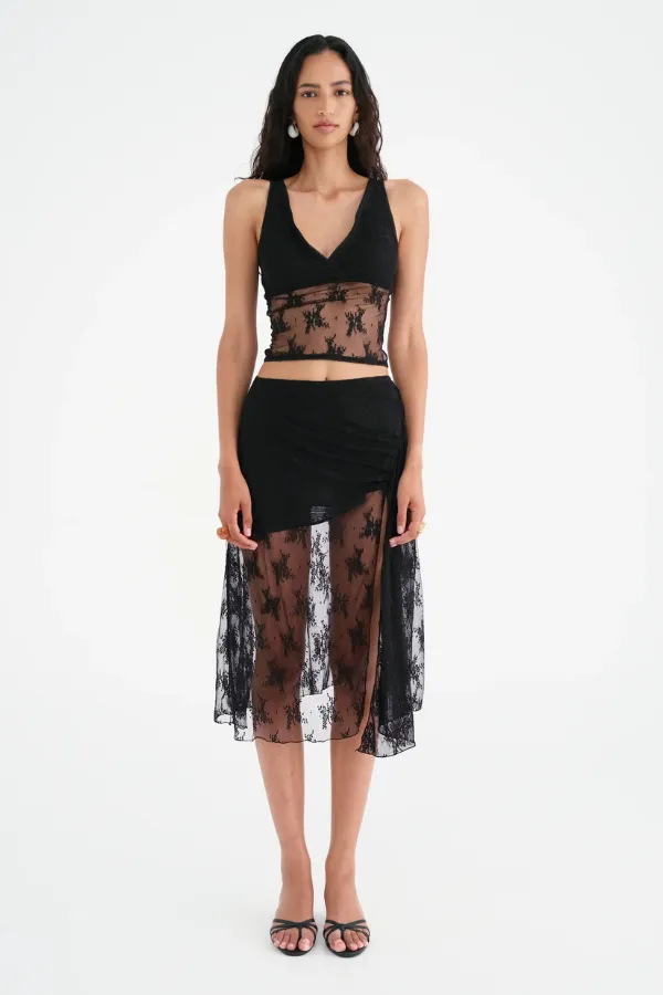Flynn Maxi Skirt Black