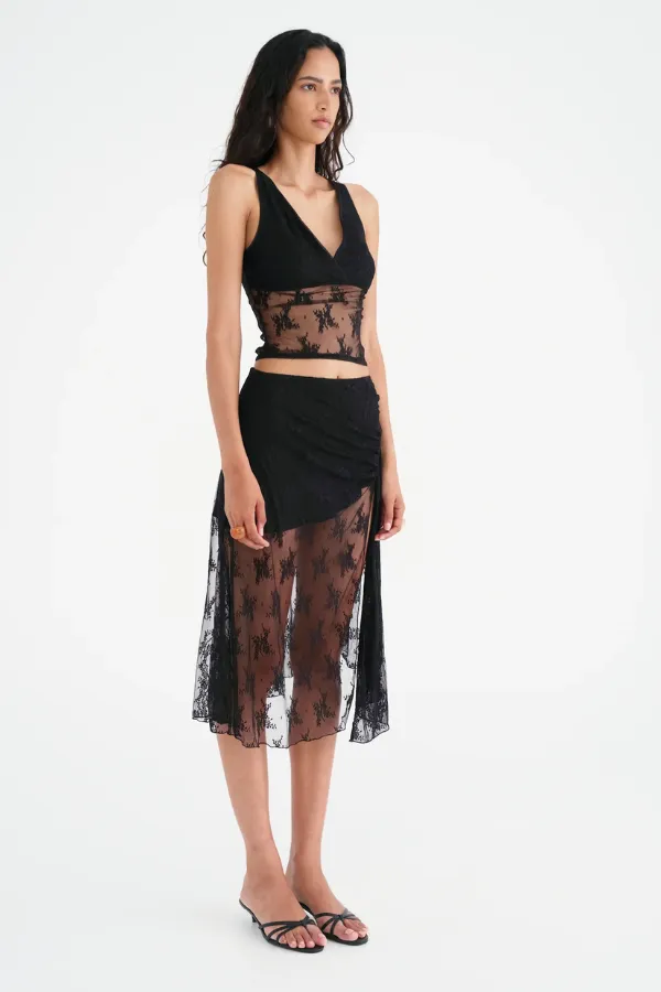 Flynn Maxi Skirt Black