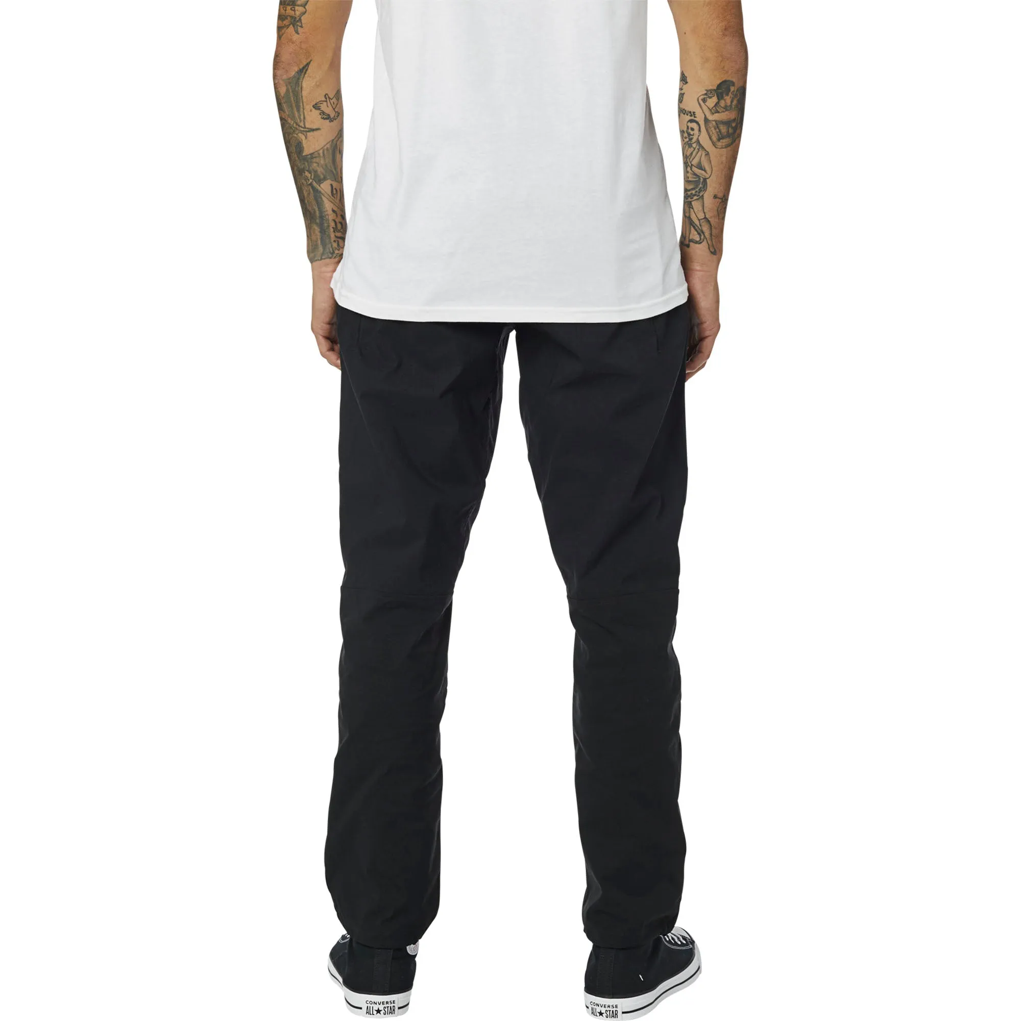 Fox Racing  Mens Black Alpha Cargo Pants Lightweight Zip Pockets Casual Soft Pant