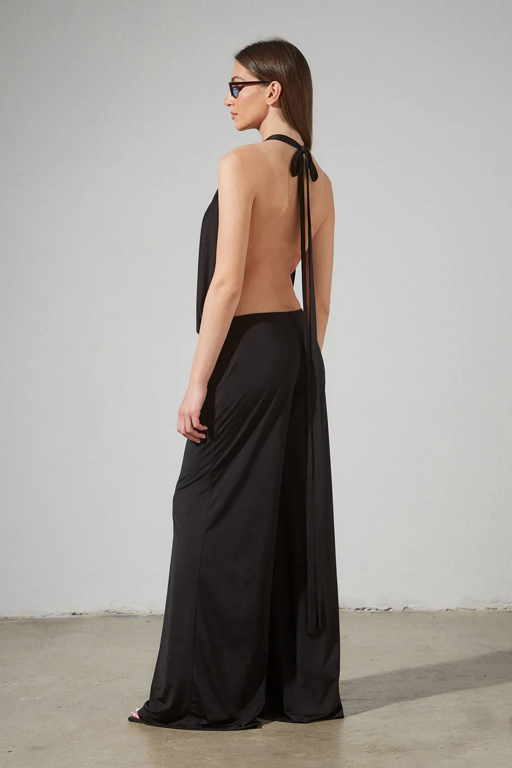 FR DRAPE / OPEN BACK JUMPSUIT