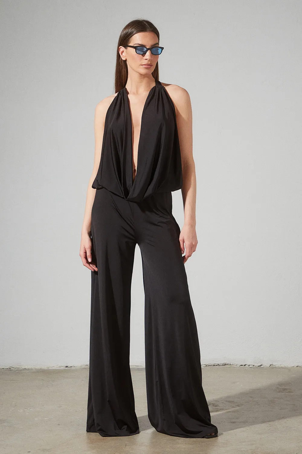FR DRAPE / OPEN BACK JUMPSUIT