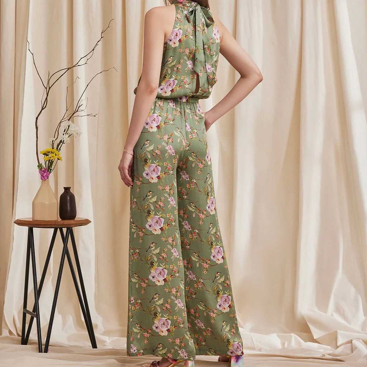Frena - Stylish Halter Neck Jumpsuit