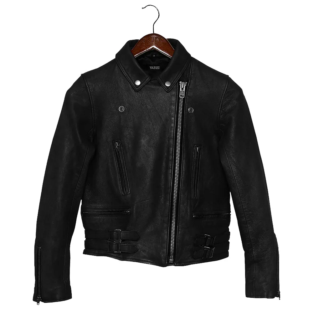 Frisco Motorcycle Easy Rider Womens Black Leather Jacket