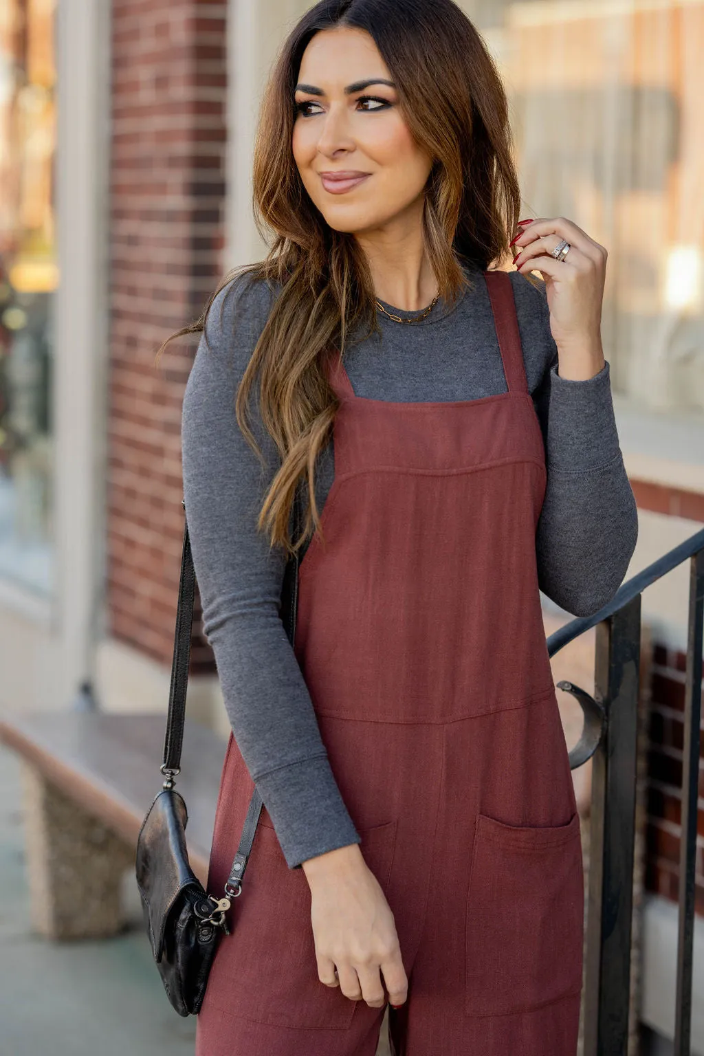 Front Pocket Tank Jumpsuit