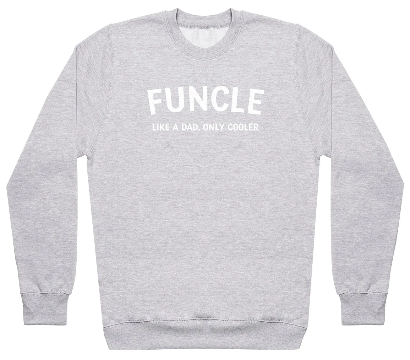 Funcle - White - Mens Sweater - Uncle Sweater