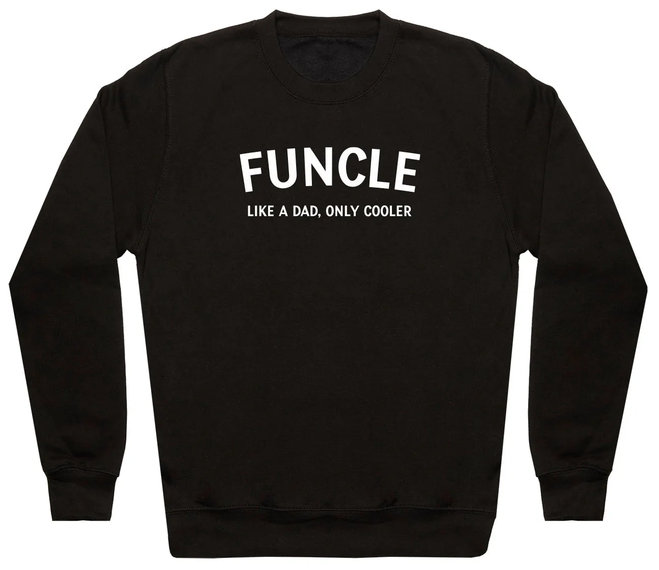 Funcle - White - Mens Sweater - Uncle Sweater