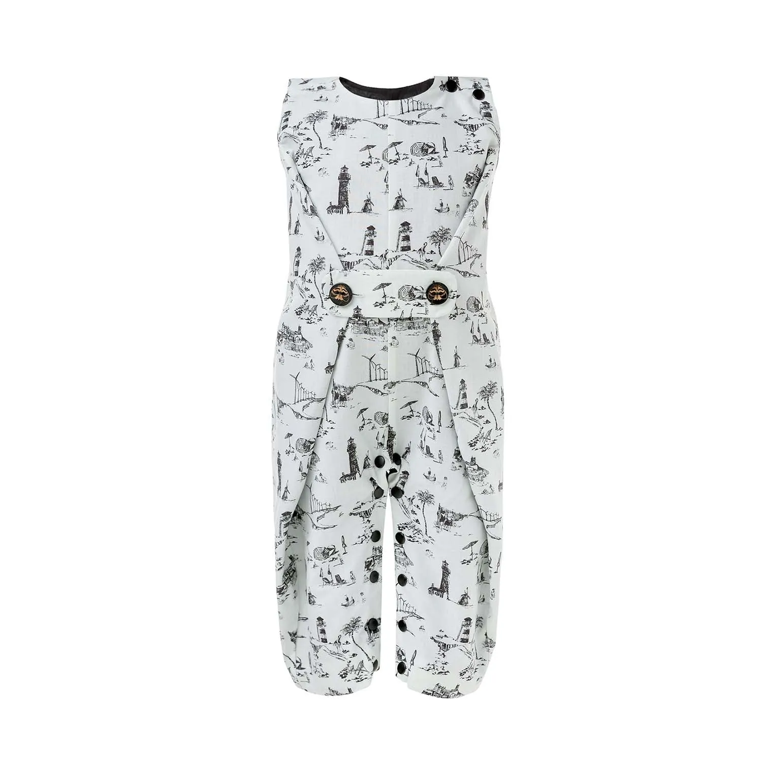 Geplooide jumpsuit