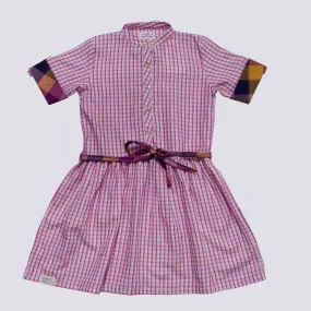 Girl's Uniform Check Dress