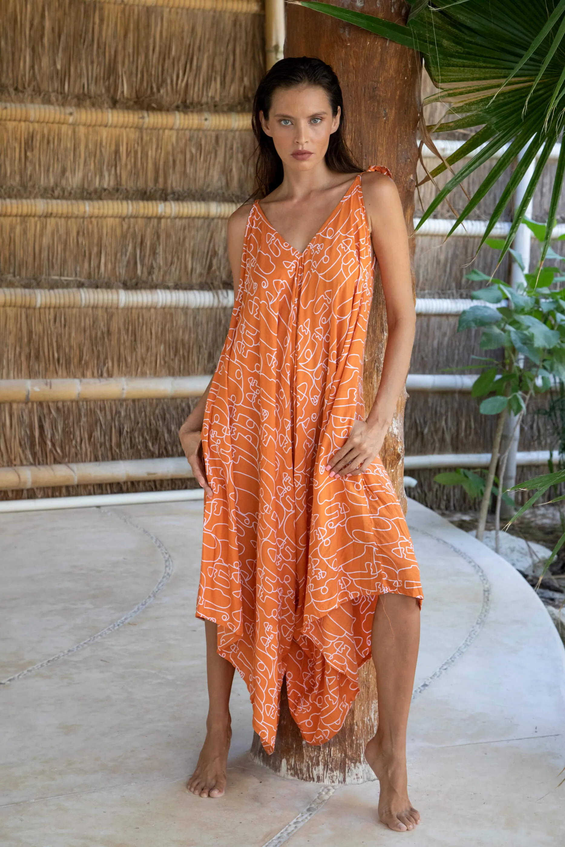 Gypsy Jumpsuit in Premium Easter Island Orange