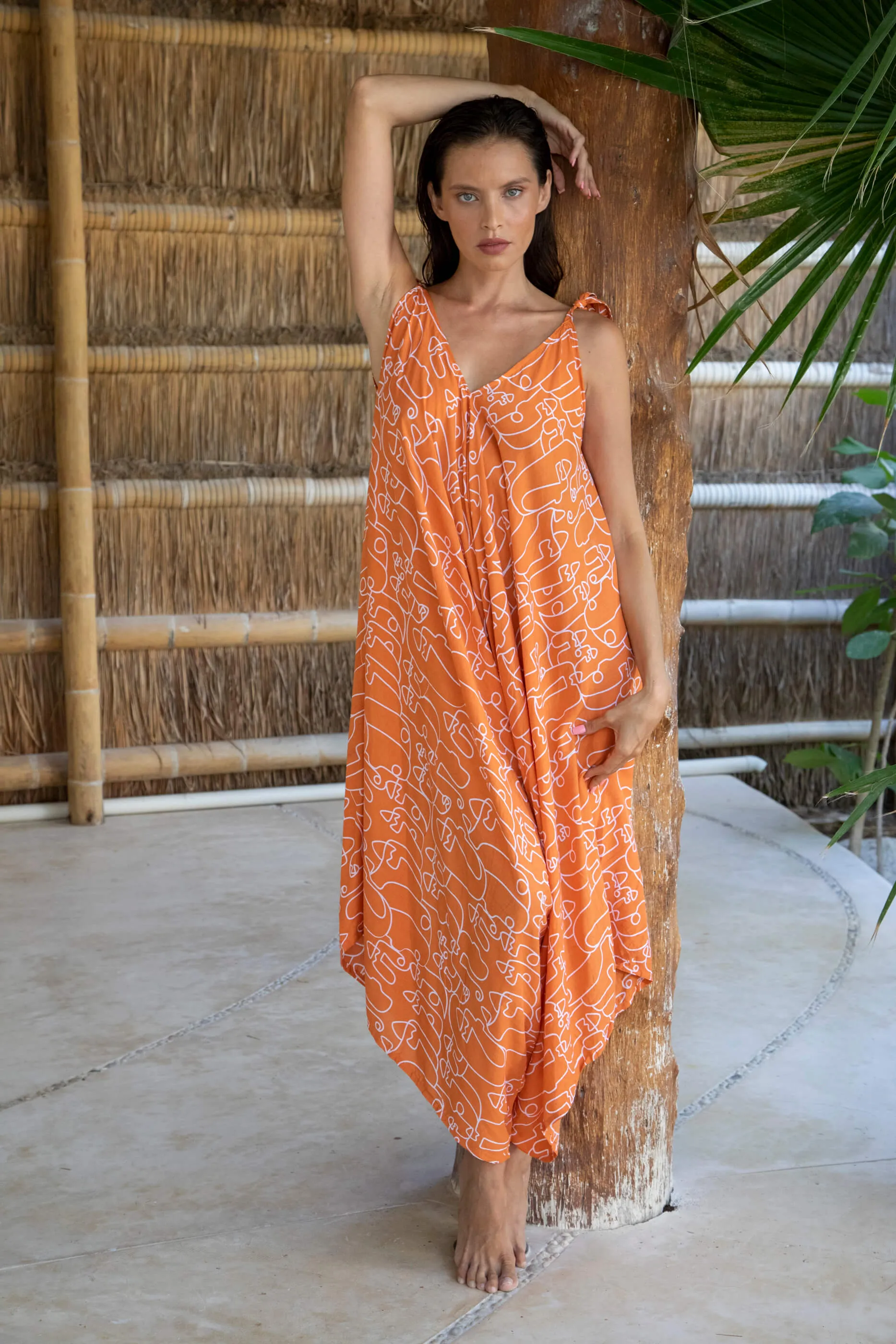 Gypsy Jumpsuit in Premium Easter Island Orange