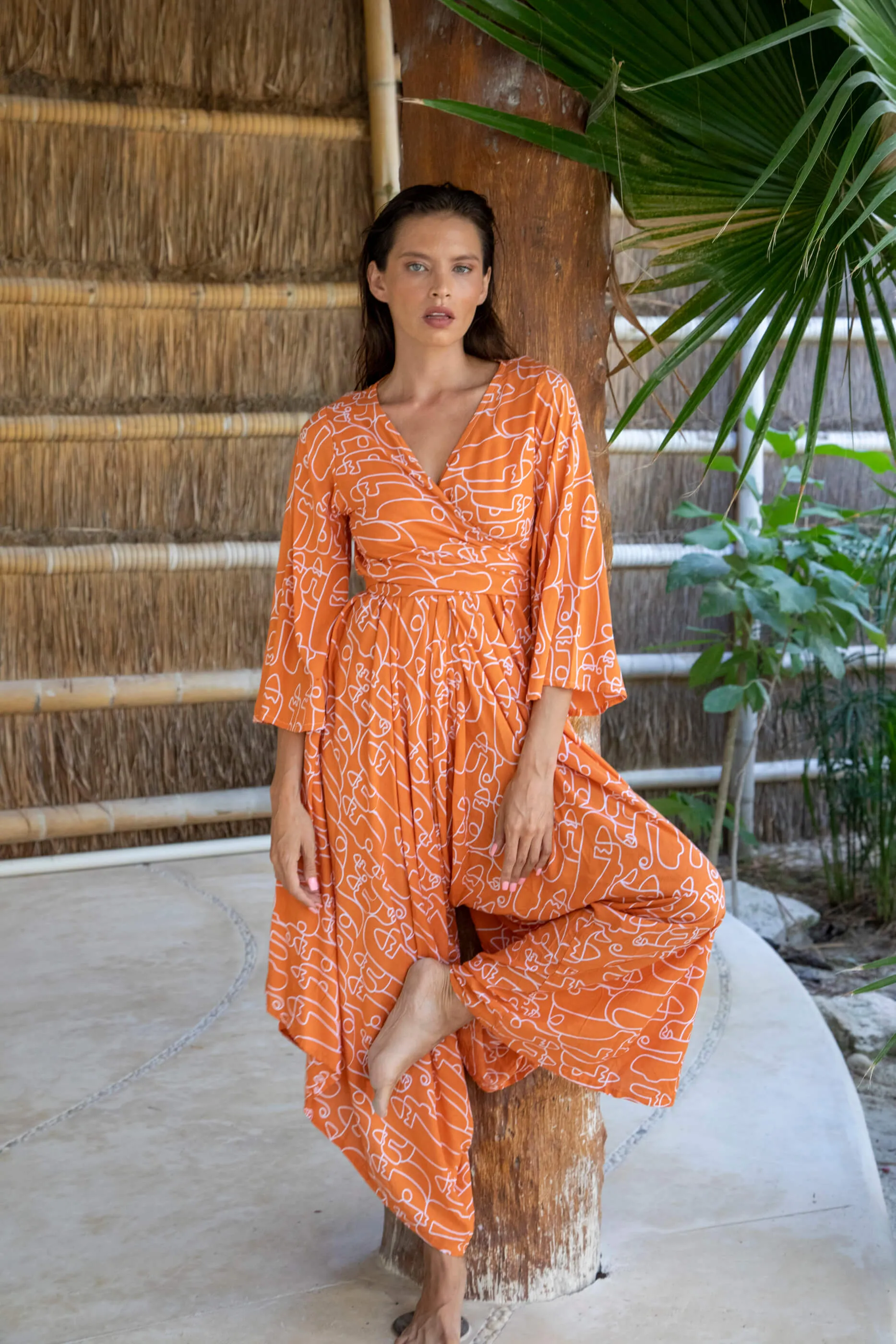 Gypsy Jumpsuit in Premium Easter Island Orange