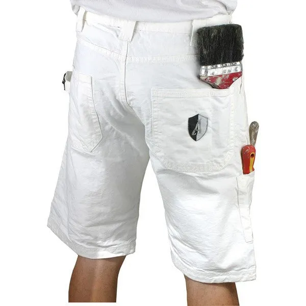 Heavy Duty White Painters Shorts