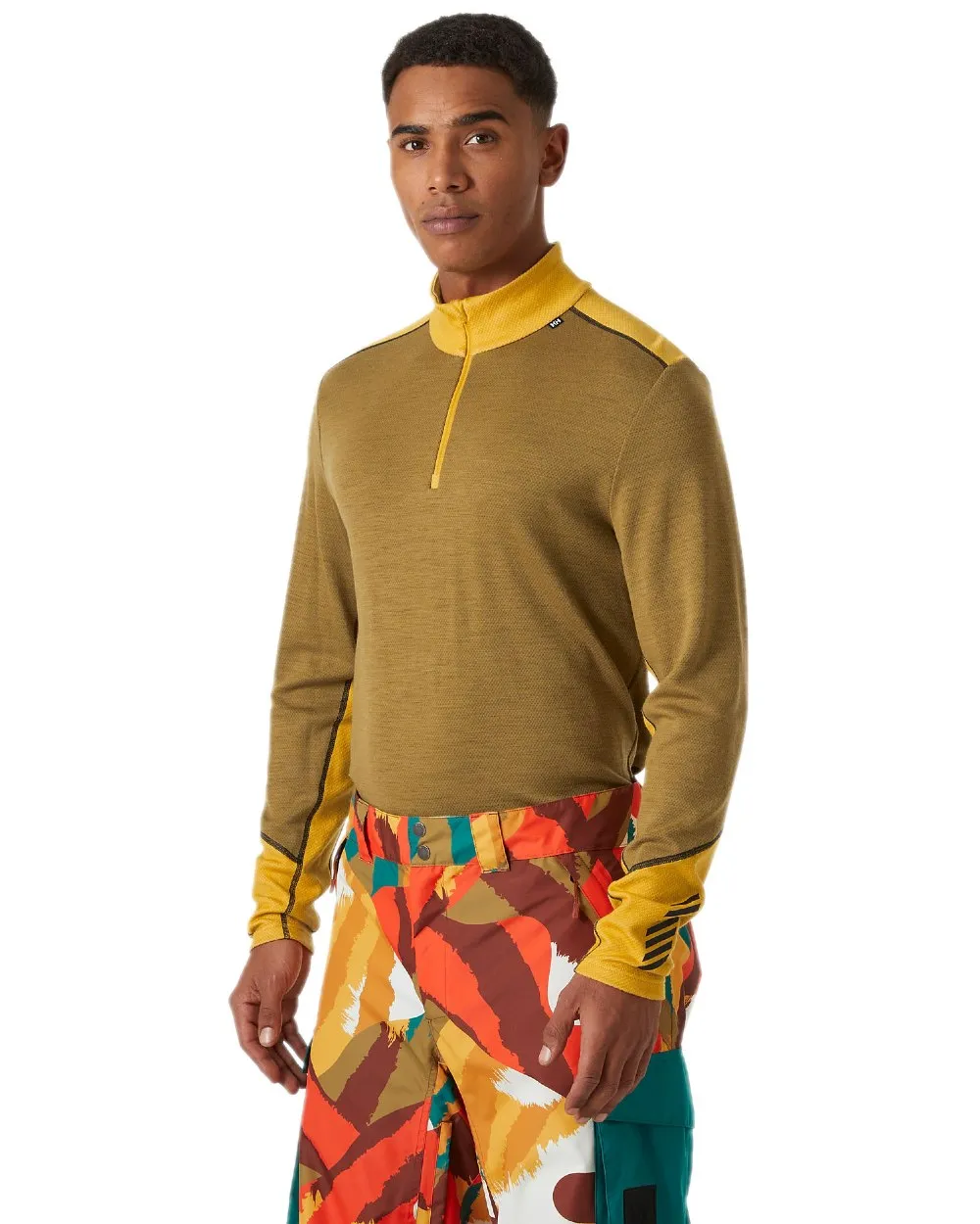 Helly Hansen Mens Lifa Merino Midweight Half-Zip Base Layer