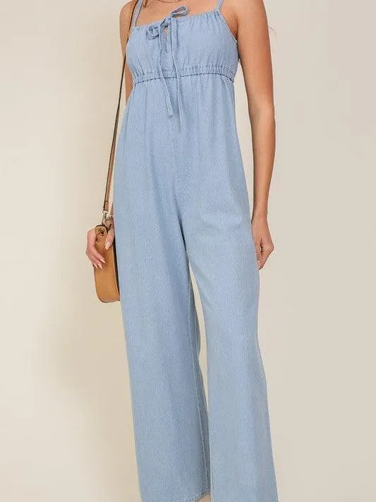 Here for the Style Denim Blue Summer Jumpsuit