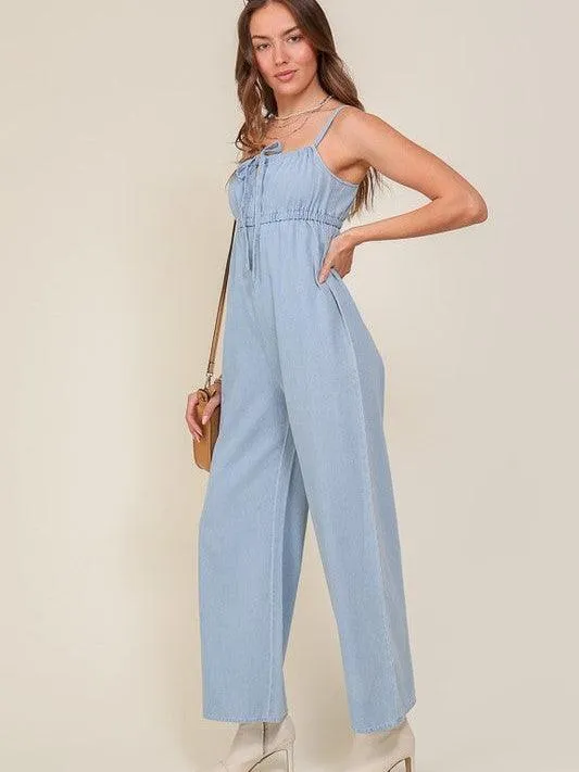Here for the Style Denim Blue Summer Jumpsuit