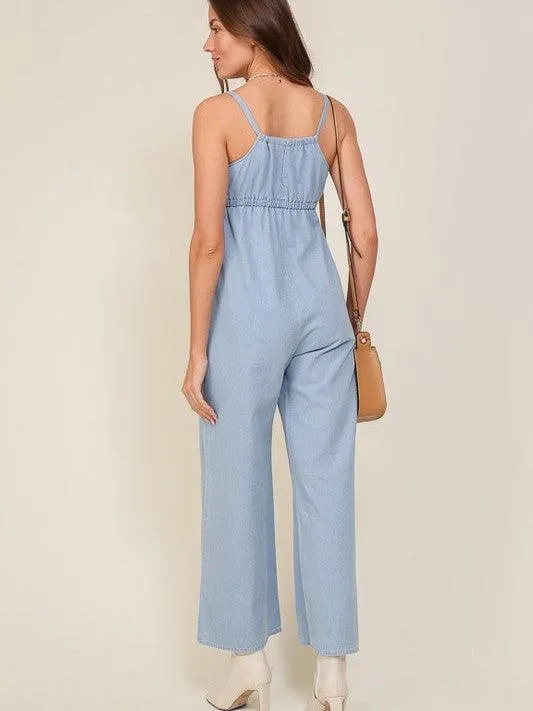 Here for the Style Denim Blue Summer Jumpsuit