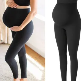 High Waist Maternity Leggings for Belly Support Body Shaper Trousers