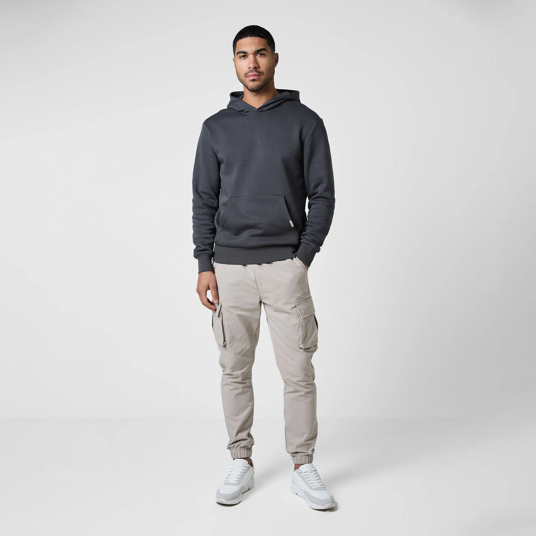 Hoodie & Cargo Pant Set | Charcoal Stone
