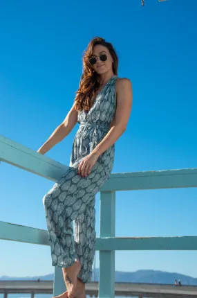 Jeannie Jumpsuit in Grey Leaf